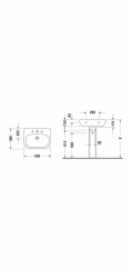 Umyvadlo Duravit 60 cm D-Code White