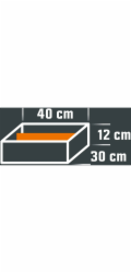 Eurobox-System Dělicí příčka systému Eurobox, bílá, 35,5 cm x 11 cm