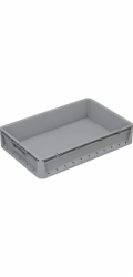 Eurobox-System Systémová krabice Eurobox, pevná stěna 60 cm x 40 cm x 12 cm, šedá