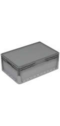 Eurobox-System Systémová krabice Eurobox, pevná stěna 22 cm x 40 cm x 60 cm, šedá