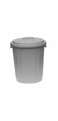 ok Maxi odpadkový koš 23 l stříbrný