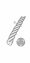 CONACORD Sisalové kroucené lano , průměr 6 mm, délka 20 m, přírodní