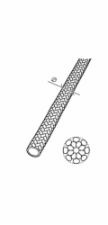 CONACORD Startovací vodítko , polyamidové pletené, O 3 mm, bílé, metráž
