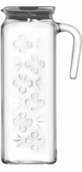 Džbán Bloom, LAV, skleněný, 1248 ml, 84x237 mm, bal. 6 ks