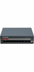 Hikvision Přepínač DS-XS10-P 8x PoE, 2x UPLINK, nespravovaný, 60W