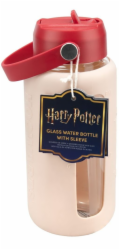 Paladone PALADONE Skleněná láhev Harry Potter se silikonovým pouzdrem (800 ml) Bradavice