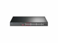 TP-Link CCTV switch TL-SL1226P (24x100Mb/s, 2xGbE/2xSFP combo, 24xPoE+, 250W)