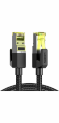 Ugreen UGREEN NW150 Pletený síťový kabel, Ethernet RJ45, Cat.7, F/FTP, 1m (černý)