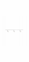 Kanlux Track Lighting 1F ALTEAR SET 1M3S W 1m kolejnice + 3 bodová světla GU10 + napájecí konektor + koncovky + krytka bílá (45923)