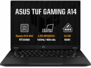 ASUS TUF Gaming A14 - Ryzen AI 9 465/32GB/1TB SSD/RTX 5060 8GB/14"/2,5K/IPS/2y PUR/Bez OS/šedá