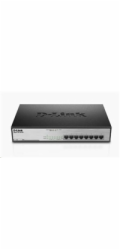 BAZAR - D-Link DGS-1008MP 8-port Gigabit PoE switch, 8x gigabit PoE RJ45, PoE budget 140W - Poškozený obal (Komplet)