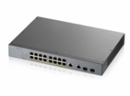 Zyxel GS1350-18HP 18 Port smart managed CCTV PoE switch, long range, 250W, 16x GbE, 2x combo RJ45/SFP
