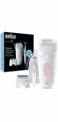 Braun Silk-épil 5-230 (weiß/rosa, incl. Bikinitrimmer, Rasieraufsatz, Trimmeraufsatz)