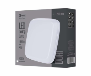 LED přisazené svítidlo DORI, čtvercové bílé 18W neut.b.,IP54