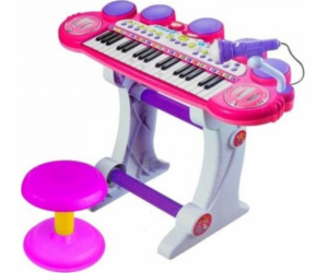 Leantoys organki klavírní mikrofon stoličky růžové porty