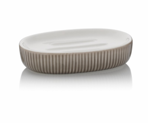 KELA Miska na mýdlo Ava keramika šedá KL-24420