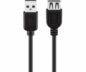 Techly USB-A – USB-A kabel USB 0,3 m černý (686221)