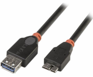 Lindy USB-A - micro-B USB kabel 0,5 m Černý
