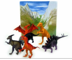 Hroch figurka Dinosauři v sáčku 6 ks. (HSH007)