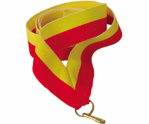 Sportovní stuha Victoria 11 mm - žlutá a červená