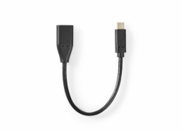 USB Adaptér Typ-C vidlice  / USB-A zásuvka 20cm černý CCGT61710BK02