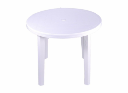 Průměr opálového stolu 90 cm bílý