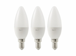 LED žárovka Diall C35 E14 5 W 470 lm mléčně teplá barva 3 ks
