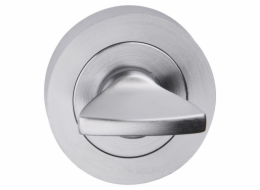 Dveřní cedule Metalbud kulaté WC kartáčovaný nikl
