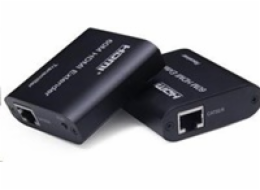 Pošk. obal - PREMIUMCORD HDMI extender na 60m FULL HD 1080p přes jeden kabel Cat5e/6/6a/7, EDID nastavení
