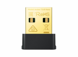 USB klient TP-Link Archer T600UB Nano AC 600 adaptér, 2,4/5GHz, Bluetooth 4.2, USB 2.0