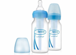 Dětská lahvička Dr Browns 120 ml, 2 kusy, modrá (000760)