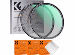 Kf sada filtrů 2v1 černé difúzní filtry 1/4 a 1/8 K&f Concept pro 77mm / Sku.1716v1