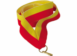Sportovní stuha Victoria 11 mm - žlutá a červená
