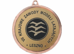 Victoria Sport Bronzová medaile s prostorem pro znak 25 mm - ocelová medaile s barevným potiskem LuxorJet