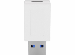 USB MicroConnect USB3.0 A - USB3.1 C MF adaptér, bílý