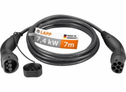 Nabíjecí kabel do auta LAPP Type 2, až 7,4 kW, 7 m, černý (5555934006)