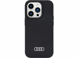 Silikonový obal Audi Audi iPhone 14 Pro 6,1" černý/černý pevný obal AU-LSRIP14P-Q3/D1-BK