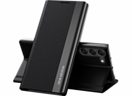 Pouzdro Hurtel Sleep Case Pro pro Samsung Galaxy S23+ s vyklápěcím stojánkem, černé