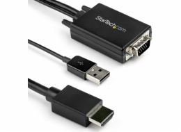 StarTech HDMI - D-Sub (VGA) + USB-A kabel 2m černý (VGA2HDMM2M)