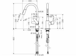 Kuchyňská baterie Hansgrohe Focus 318158