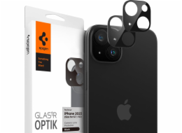 Spigen Glass tR Optik 2 Pack, černý - iPhone 15/15 Plus/14/14 Plus