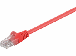 Goobay U/UTP propojovací kabel kat. 5e CCA červený 3m (68369)