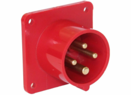 PCE Board plug 32A 4P 400V červená IP44 (624-6)
