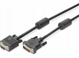 Digitus DVI-I - D-Sub (VGA) kabel 2m černý (AK-320300-020-S)