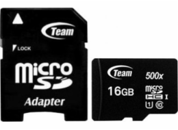 Karta TeamGroup 500x MicroSDHC 16 GB Class 10 UHS-I (TUSDH16GCL10U03)