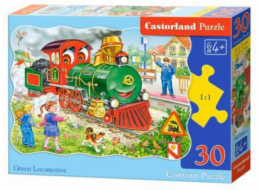 Castorland Puzzle 30 Green Locomotive (246995)