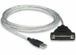 Manhattan USB-A - IEEE 1284 (LPT) USB kabel 1,8 m stříbrný (336581)