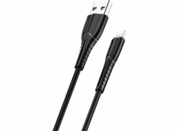 Usams USB-A – Lightning kabel 1 m černý (63868-uniw)