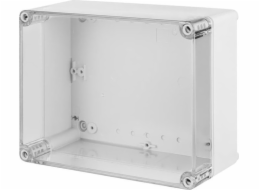 Elektro-Plast INDUSTRIAL Hermetická krabice č.v 220x170x107mm IP65 šedá, průhledný kryt 2717-01