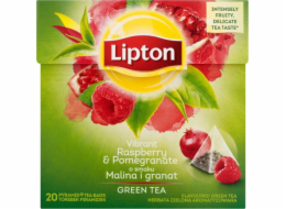 Lipton Green Tea zelený čaj Malina a granátové jablko 20 sáčků 28g